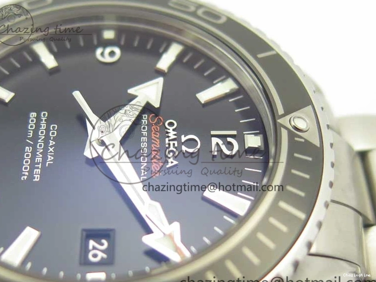 0309 EyeCatching Planet Ocean Professional Ceramic Bezel 45.5mm 1:1 VSF Best Edition Silver Markers on SS Bracelet A8500 Super Clone 8050